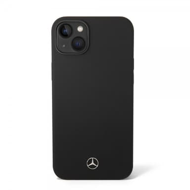 Mercedes Benz iPhone 14 Kuori Liquid Silicone Musta
