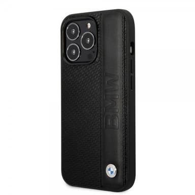 BMW iPhone 14 Pro Kuori Big Logo Stripe Musta