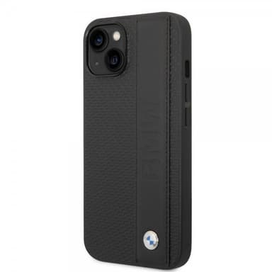 BMW iPhone 14 Kuori Big Logo Stripe Musta
