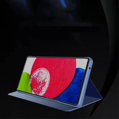 SKALO Samsung A13 4G Clear View Mirror Lompakko - Musta