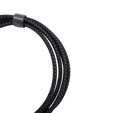 NÖRDIC 50 cm USB-C - C nylon punottu kaapeli pikalataus PD3.1 240W 48V 5A Emarkerilla