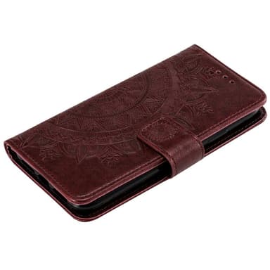 SKALO OnePlus 10T 5G Mandala lompakkokotelo - Ruskea