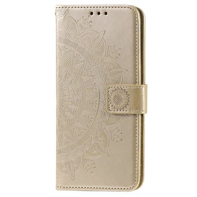 SKALO OnePlus 10T 5G Mandala lompakkokotelo - Kulta