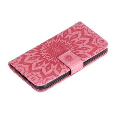 SKALO Motorola Edge 30 5G Mandala lompakkokotelo - Pinkki