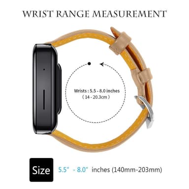 SKALO Ranneke nahkaa Garmin Venu 2S - Beige
