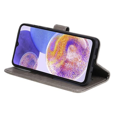 SKALO Samsung A23 5G Mandala lompakkokotelo - Harmaa