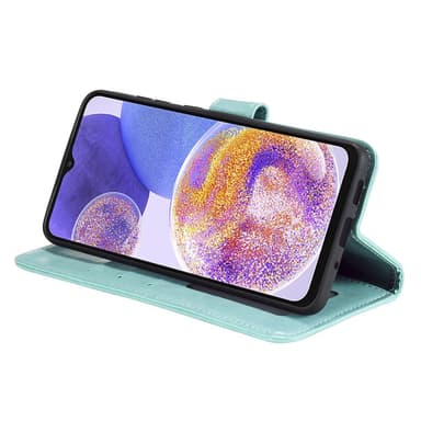 SKALO Samsung A23 5G Mandala lompakkokotelo - Turkoosi