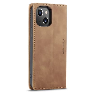 CASEME Retro lompakkokotelo iPhone 14 Plus - vaaleanruskea