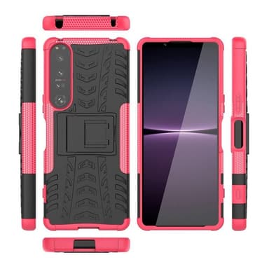 Iskunkestävä kuori jalustalla Sony Xperia 1 IV - Vaaleanpunainen