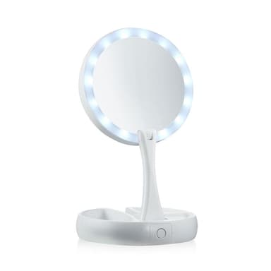 UNIQ Taitettava LED-peili 10X suurennuksella