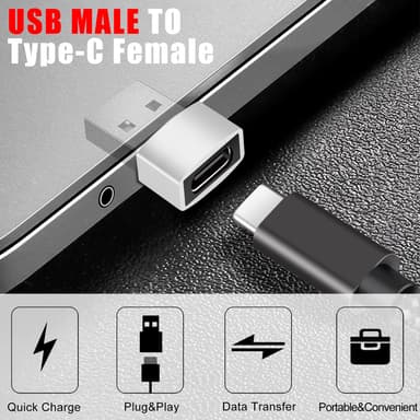 USB C - USB 2.0 -sovitin Hopea