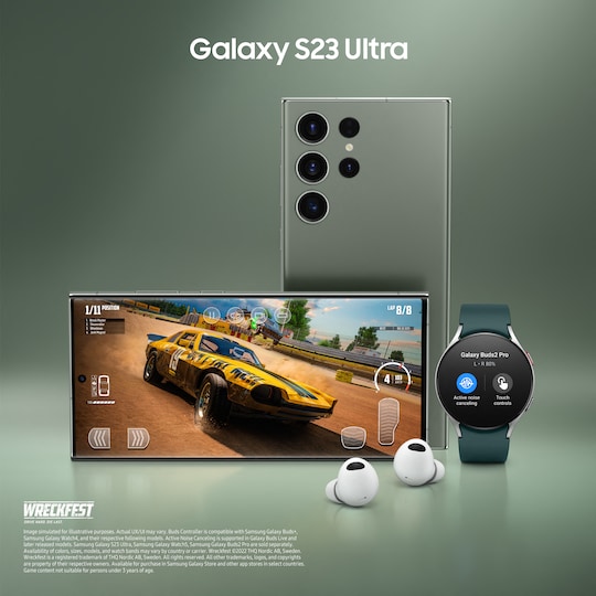 Samsung Galaxy S23 Ultra 5G älypuhelin 12/1 TB (vihreä)