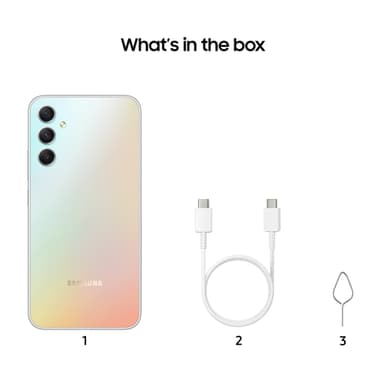 Samsung Galaxy A34 5G älypuhelin 8/256 GB (hopea)