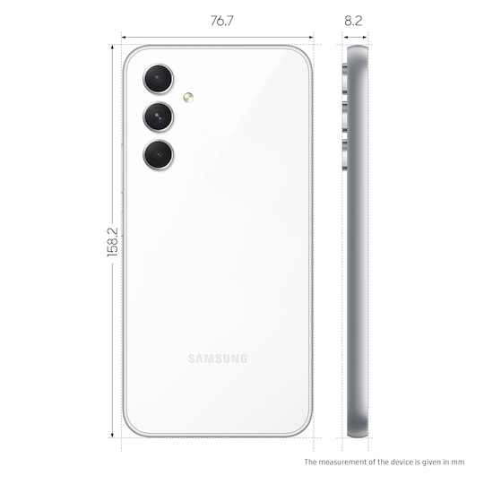 Samsung Galaxy A54 5G älypuhelin 8/128 GB (valkoinen)