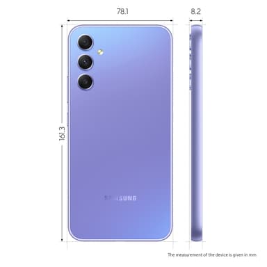Samsung Galaxy A34 5G älypuhelin 6/128 GB (violetti)