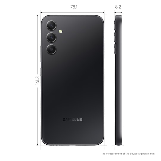 Samsung Galaxy A34 5G älypuhelin 6/128 GB (musta)