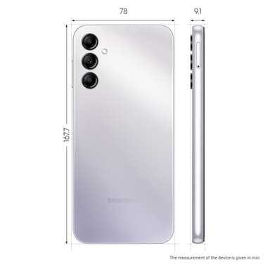 Samsung Galaxy A14 5G älypuhelin 4/128 GB (hopea)