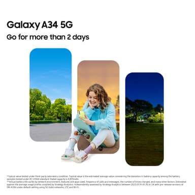 Samsung Galaxy A34 5G älypuhelin Enterprise Edition 6/128 GB (musta)