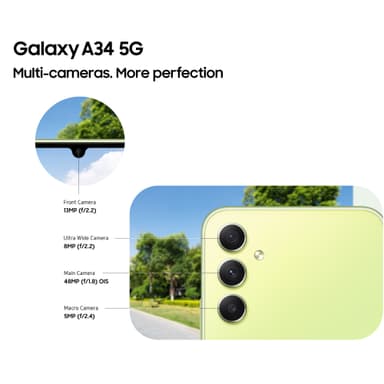 Samsung Galaxy A34 5G älypuhelin Enterprise Edition 6/128 GB (musta)