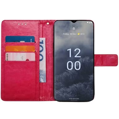 Lompakkokotelo 3-kortti Nokia G60 - Vaaleanpunainen