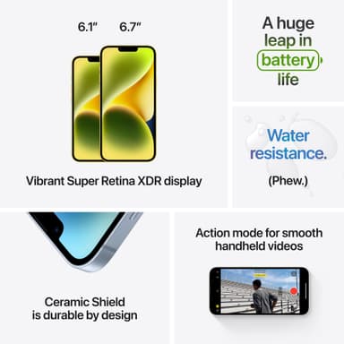 iPhone 14 – 5G älypuhelin 128 GB (sininen)