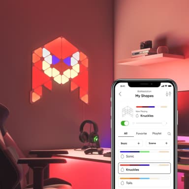 Nanoleaf Shapes aloituspakkaus - Sonic-erikoisversio