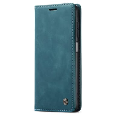 CASEME Retro Lompakkokotelo Samsung Galaxy A14 - Sininen