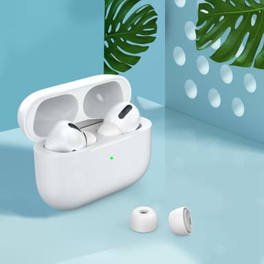AHASTYLE AirPods Pro 1/2 silikoniset korvatyynyt Valkoinen - Large