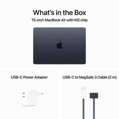 MacBook Air 15 M2/8/512 2023 (keskiyö)
