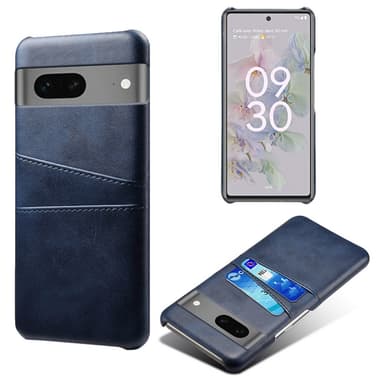 SKALO Google Pixel 7a PU-nahkainen Korttikotelo - Sininen