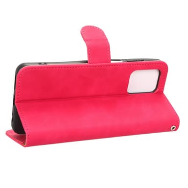 SKALO Motorola Moto G53 5G Matt PU Nahka lompakkokotelo - Cerise