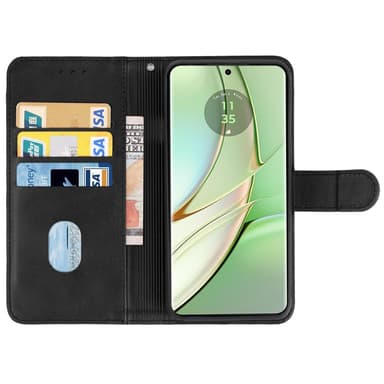 SKALO Motorola Edge 40 5G Premium Wallet Lompakkokotelo - Ruskea