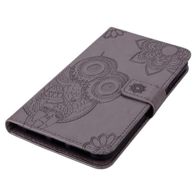 SKALO Motorola Moto G23 4G Mandala Owl lompakkokotelo - Harmaa