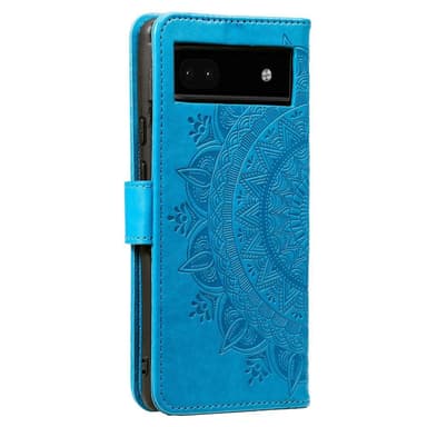 SKALO Google Pixel 7a Mandala lompakkokotelo - Sininen