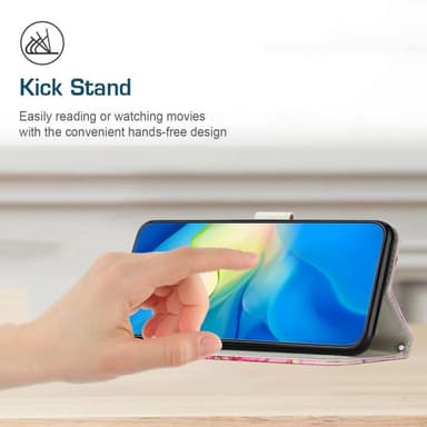 SKALO Motorola Moto G53 5G Marmori 3D Lompakkokotelo