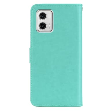 SKALO Motorola Moto G23 4G Mandala Owl lompakkokotelo - Turkoosi