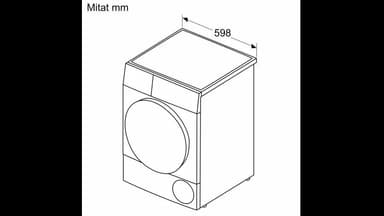 Bosch Serie 6 kuivausrumpu WTR86T9ESN (valkoinen)