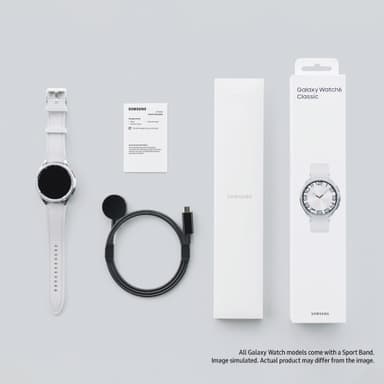 Samsung Galaxy Watch6 Classic älykello 47mm LTE (hopea)