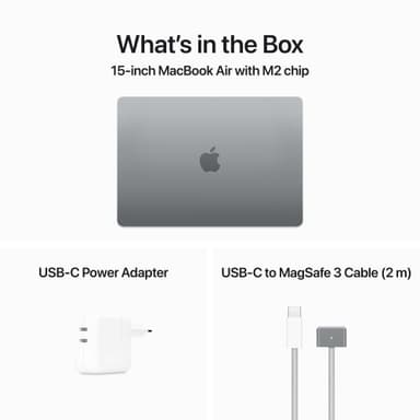 MacBook Air 15 M2/8/512 2023 (tähtiharmaa)