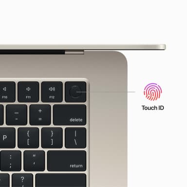 MacBook Air 15 M2/8/512 2023 (tähtivalkea)