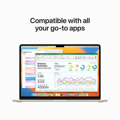 MacBook Air 15 M2/8/512 2023 (tähtivalkea)