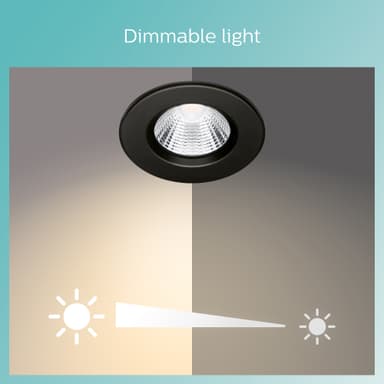 Philips Dive Ceiling uppovalaisin 5,5 W 3 kpl (musta)