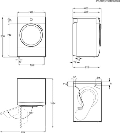Electrolux kuivausrumpu EW2H318E1
