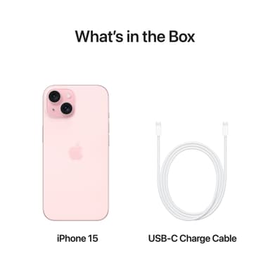 iPhone 15 – 5G älypuhelin 128 GB (pinkki)