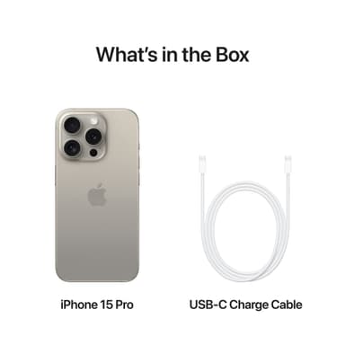 iPhone 15 Pro 5G älypuhelin 512 GB luonnontitaani