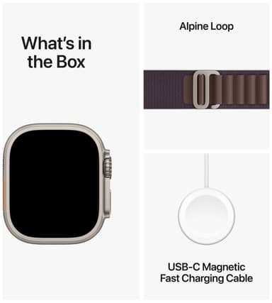 Apple Watch Ultra 2 49 mm GPS+CEL titaani S (indigo/Alpine Loop)