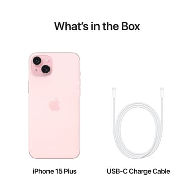iPhone 15 Plus – 5G älypuhelin 128 GB (vaaleanpunainen)