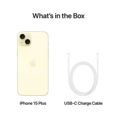 iPhone 15 Plus – 5G älypuhelin 256 GB (keltainen)
