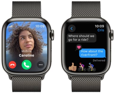 Apple Watch S9 41mm GPS+CEL (grafiitti ruostumaton/grafiitti Milanese)