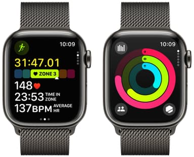Apple Watch S9 41mm GPS+CEL (grafiitti ruostumaton/grafiitti Milanese)